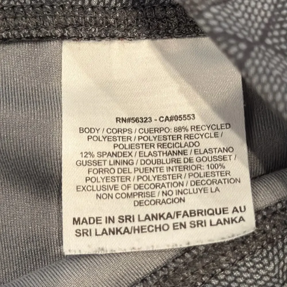 Nike Women's Dri-FIT Poly Print Capri Tights Gray Size XL